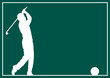 golf sport Karte plakat