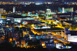 Yuen Long district at night in Hong Kong