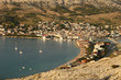 Sun set, city of Pag, Pag island, Croatia