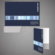 Corporate folder with die cut design Corporate folder with die cut design
