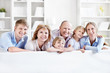 Smiling family
