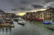 Grand canal and Rialto bridge in Venice, Italy Grand canal and Rialto bridge in Venice, Italy