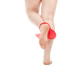fat woman - red panties down