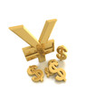 Chinese currency and U.S. currency