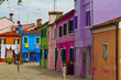 Burano island, colored houses,Italy Burano island, colored houses,Italy