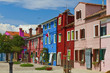 Burano island, colored houses,Italy Burano island, colored houses,Italy