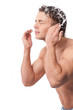 Foto: Young man wash face Young man wash face