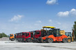 Trucks, rollers and machinery for asphalting