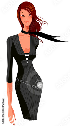 Vector: close-up of woman smiling close-up of woman smiling