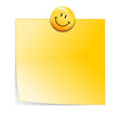 Notizzetel mit Smiley Magnet