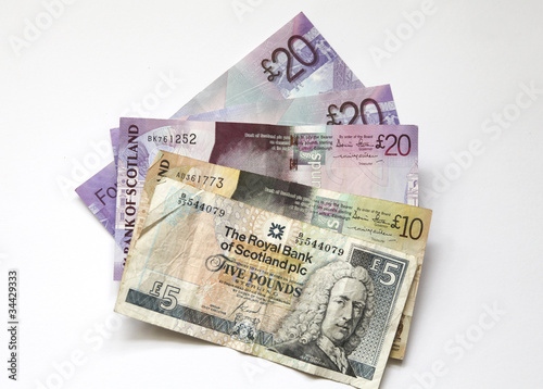 Photo: Scottish banknotes Scottish banknotes