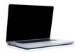 Laptop on isolated white