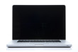Laptop on isolated white