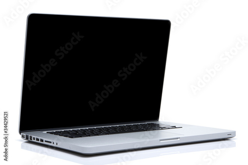 Photo: Laptop on isolated white Laptop on isolated white