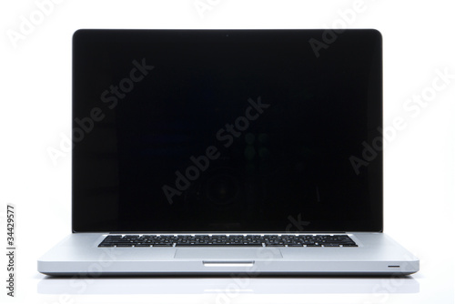 Photo: Laptop on isolated white Laptop on isolated white