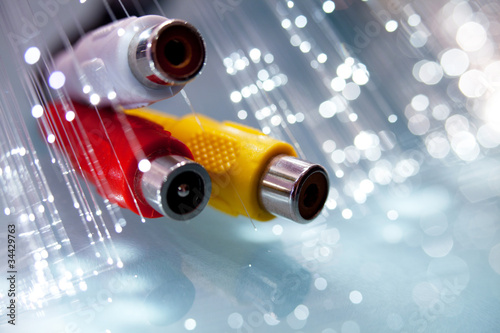 Photo: spinotti rca con fibre ottiche spinotti rca con fibre ottiche