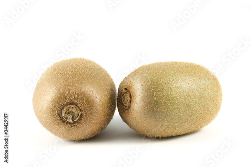 Photo: kiwi fruit on white kiwi fruit on white