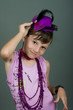 Photo: The girl in a beautiful hat The girl in a beautiful hat