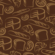 Seamless background  with baking items