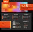 black and orange Vector Web site for business