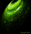 Vector green geometric tech background. Vector green geometric tech background.