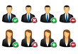 add remove user icons