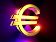 Goldenes Eurozeichen Goldenes Eurozeichen