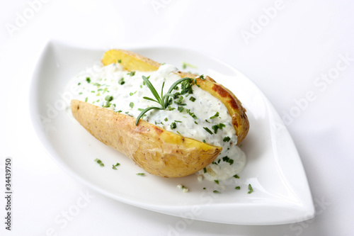Foto: Ofenkartoffel mit Kräuterquark Ofenkartoffel mit Kräuterquark