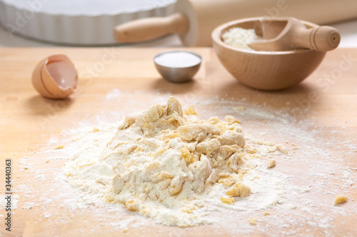 Photo: preparation of a sweet pie preparation of a sweet pie