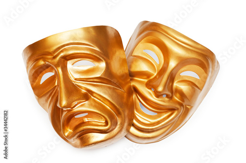 Photo: Masks with the theatre concept Masks with the theatre concept