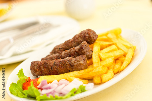 Photo: Cevapcici with chips Cevapcici with chips