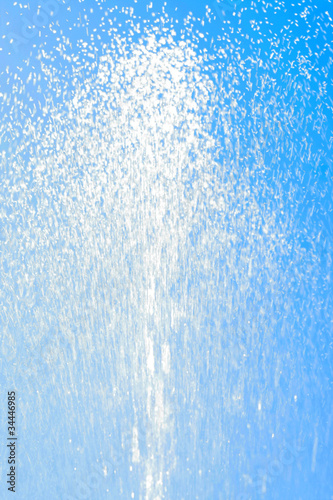 Photo: scene flow water on background blue sky scene flow water on background blue sky