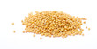 Yellow mustard seeds isolated