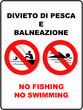 Divieto di pesca e balneazione