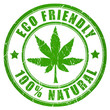 Cannabis eco friendly stamp
