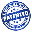 Patented intellectual property stamp
