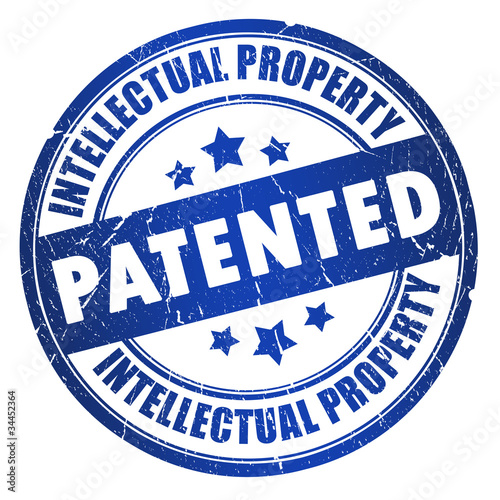 Illustration: Patented intellectual property stamp Patented intellectual property stamp