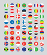 a set of flag buttons