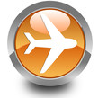 Vektor: Airplain glossy icon Airplain glossy icon