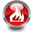 Fire glossy icon