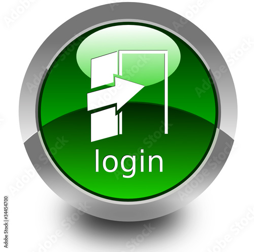 Vettoriale: Loging glossy icon Loging glossy icon