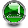 Personal computer glossy icon Personal computer glossy icon