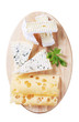 Variety of cheeses Variety of cheeses