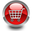 Shopping cart glossy icon