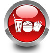 Fast food glossy icon