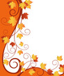 Autumn ornate design with maple leaves Autumn ornate design with maple leaves