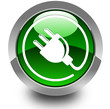 Plug glossy icon