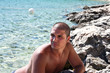 Latin guy on the cliff