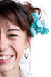 Close up of a beautiful woman's face