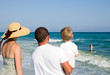 Family at the beach